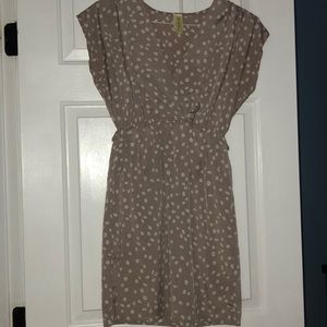 Tan printed dress